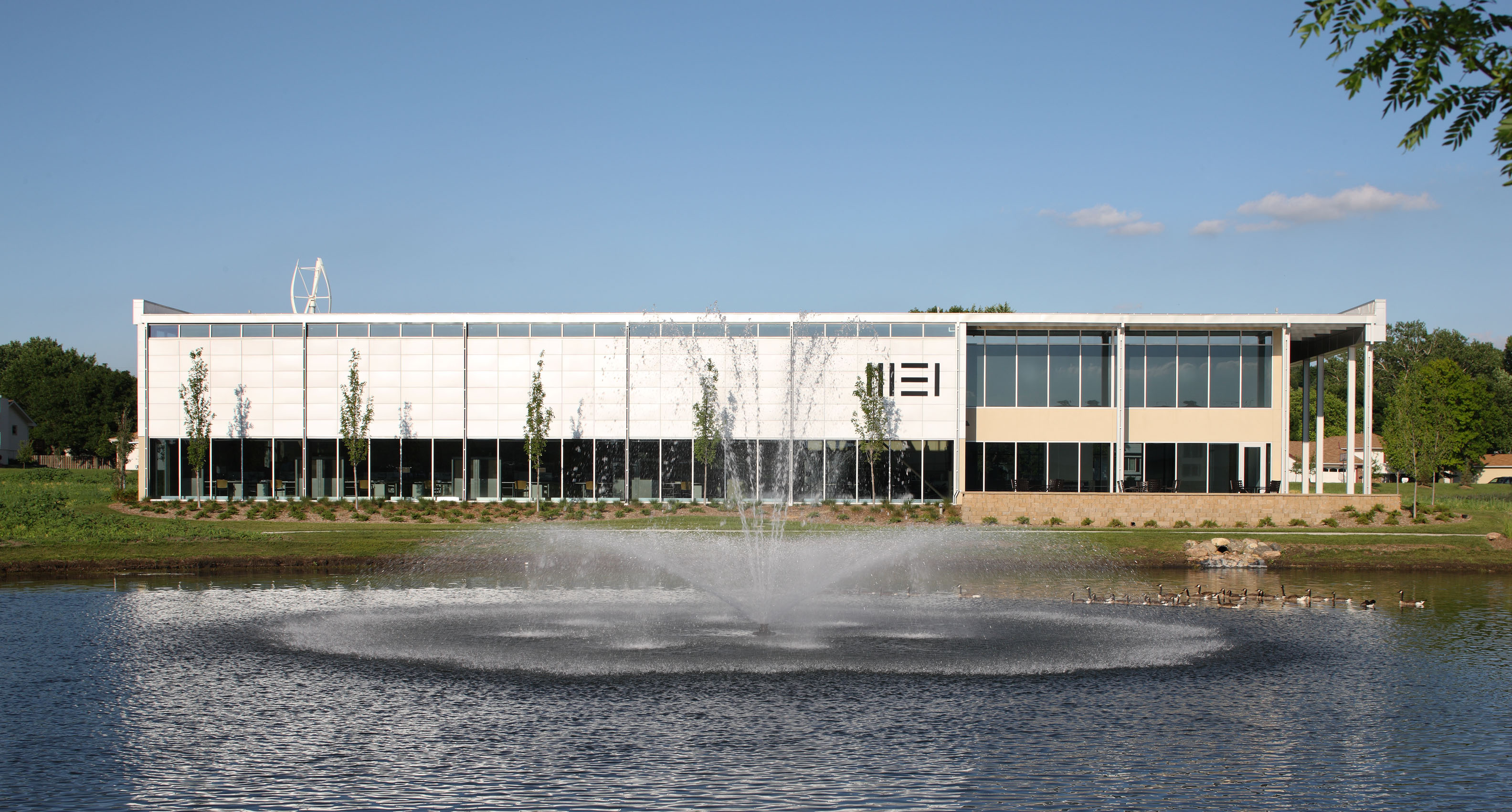 Morrissey Engineering's 4940 Building is the first building in Nebraska to be awarded LEED Platinum certification by the U.S. Green Building Council.